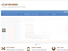 Tablet Screenshot of cccam-dreambox.com